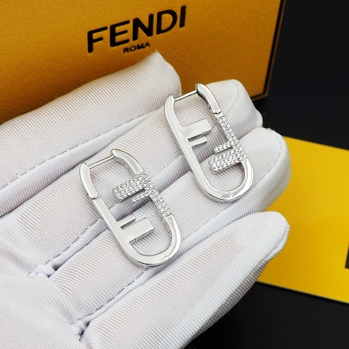 Replica Fendi Earrings For Women #1262144 $25.00 USD for Wholesale