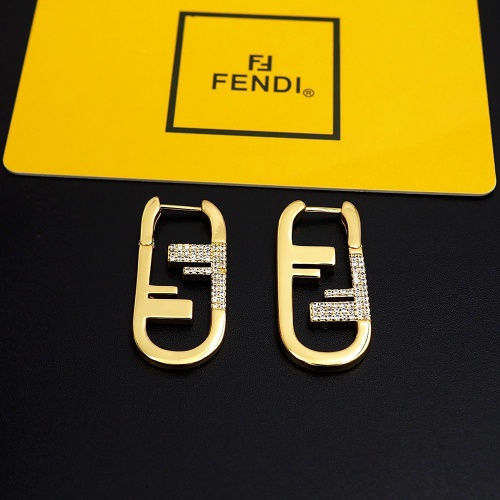 Fendi Earrings For Women #1262145 $25.00 USD, Wholesale Replica Fendi Earrings