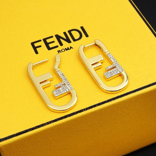 Replica Fendi Earrings For Women #1262145 $25.00 USD for Wholesale