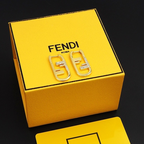 Replica Fendi Earrings For Women #1262145 $25.00 USD for Wholesale