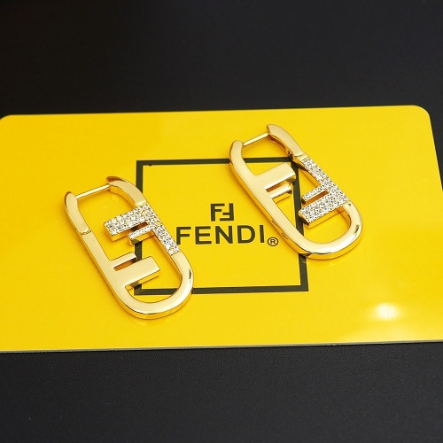 Replica Fendi Earrings For Women #1262145 $25.00 USD for Wholesale