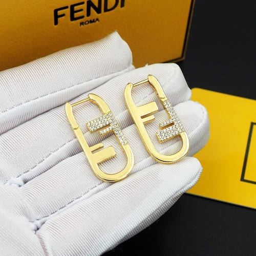 Replica Fendi Earrings For Women #1262145 $25.00 USD for Wholesale