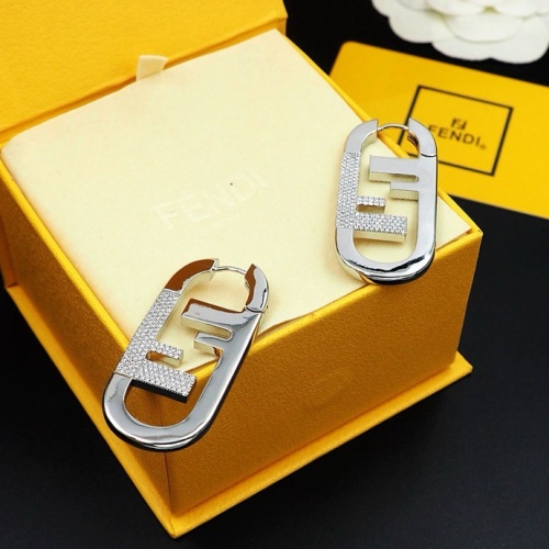 Replica Fendi Earrings For Women #1262146 $32.00 USD for Wholesale