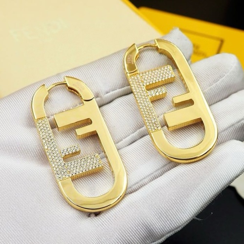 Replica Fendi Earrings For Women #1262147 $32.00 USD for Wholesale