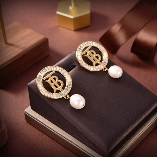 Replica Burberry Earrings For Women #1262161 $29.00 USD for Wholesale