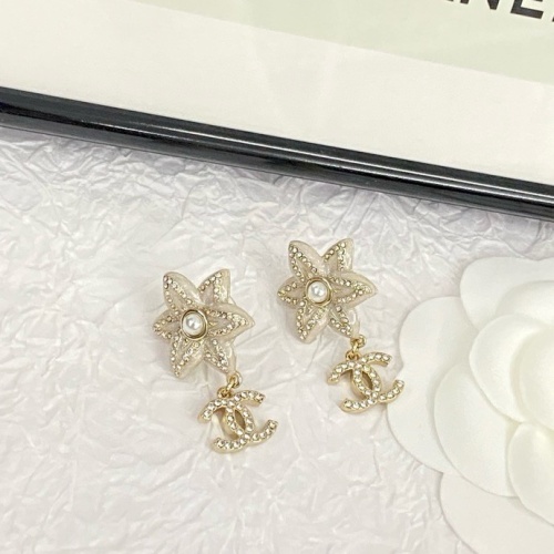 Replica Chanel Earrings For Women #1262166 $34.00 USD for Wholesale