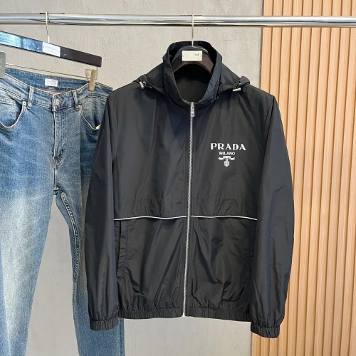 Prada Jackets Long Sleeved For Men #1262328 $130.00 USD, Wholesale Replica Prada Jackets