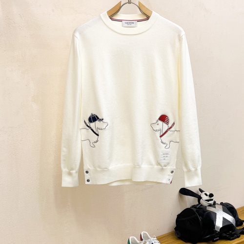 Thom Browne TB Sweaters Long Sleeved For Men #1262860 $76.00 USD, Wholesale Replica Thom Browne TB Sweaters