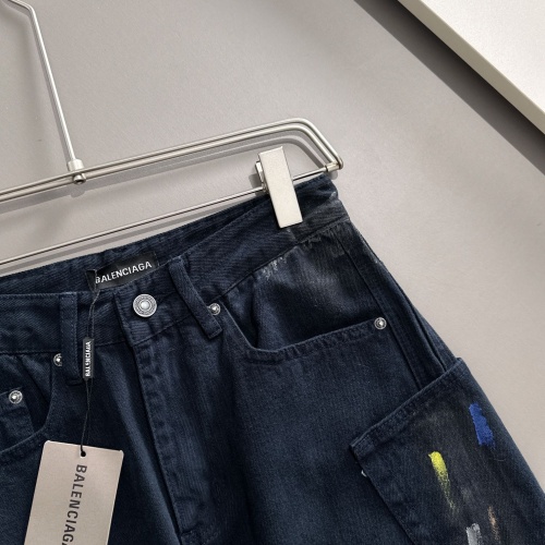 Replica Balenciaga Jeans For Men #1263083 $82.00 USD for Wholesale