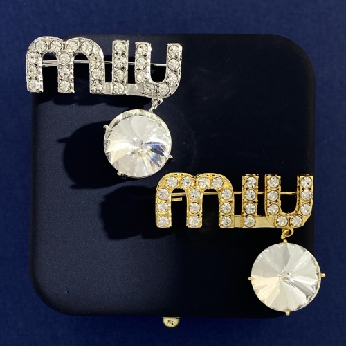 Replica MIU MIU Brooches For Women #1263212 $27.00 USD for Wholesale