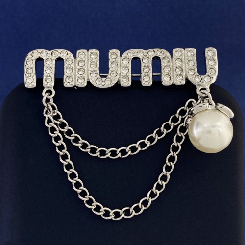 MIU MIU Brooches For Women #1263213 $29.00 USD, Wholesale Replica MIU MIU Brooches