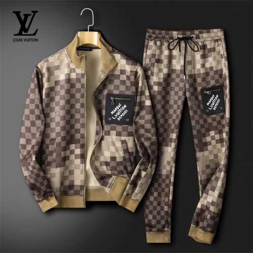 Louis Vuitton LV Tracksuits Long Sleeved For Men #1263286 $85.00 USD, Wholesale Replica Louis Vuitton LV Tracksuits