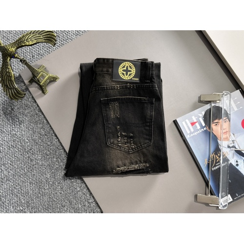 Replica Fendi Jeans For Men #1263308 $82.00 USD for Wholesale