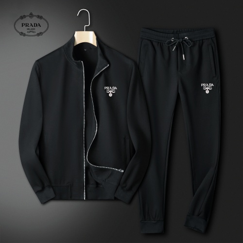 Prada Tracksuits Long Sleeved For Men #1263357 $80.00 USD, Wholesale Replica Prada Tracksuits