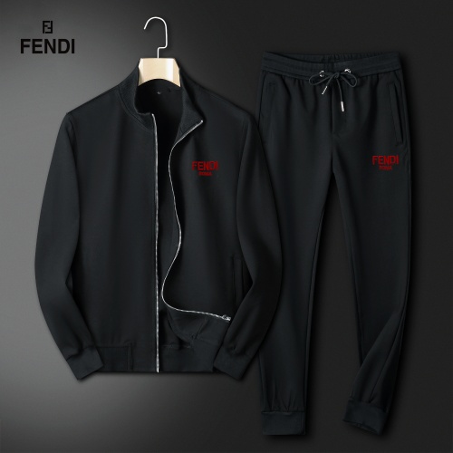 Fendi Tracksuits Long Sleeved For Men #1263372 $80.00 USD, Wholesale Replica Fendi Tracksuits