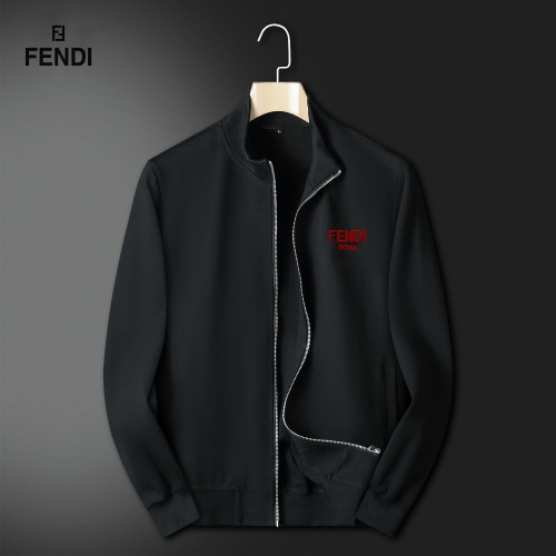 Replica Fendi Tracksuits Long Sleeved For Men #1263372 $80.00 USD for Wholesale