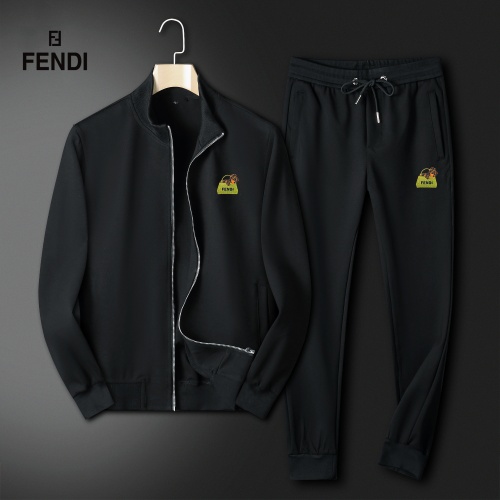 Fendi Tracksuits Long Sleeved For Men #1263398 $80.00 USD, Wholesale Replica Fendi Tracksuits