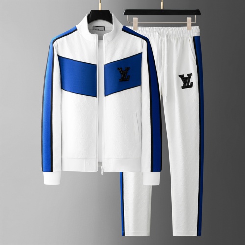 Louis Vuitton LV Tracksuits Long Sleeved For Men #1263424 $88.00 USD, Wholesale Replica Louis Vuitton LV Tracksuits