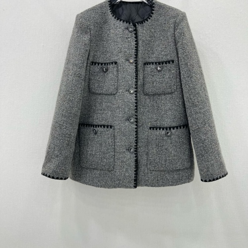 Chanel Down Coat Long Sleeved For Women #1263592 $235.00 USD, Wholesale Replica Chanel Jackets