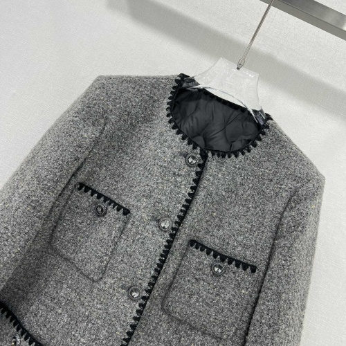 Replica Chanel Down Coat Long Sleeved For Women #1263592 $235.00 USD for Wholesale