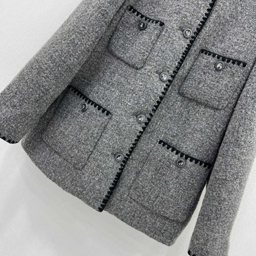 Replica Chanel Down Coat Long Sleeved For Women #1263592 $235.00 USD for Wholesale