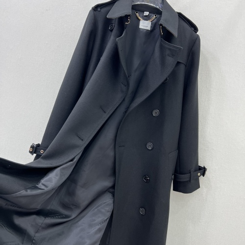 Replica Burberry Trench Coat Long Sleeved For Women #1263608 $202.00 USD for Wholesale