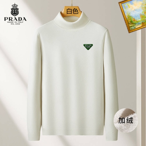 Prada Sweater Long Sleeved For Men #1263662 $48.00 USD, Wholesale Replica Prada Sweater