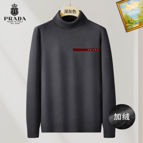 Prada Sweater Long Sleeved For Men #1263712 $48.00 USD, Wholesale Replica Prada Sweater