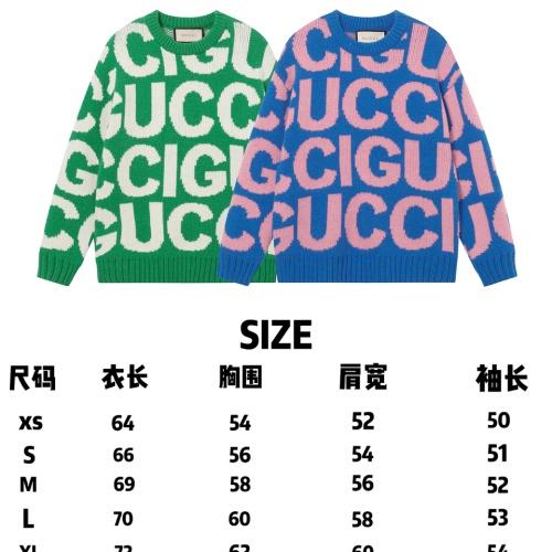 Replica Gucci Sweaters Long Sleeved For Unisex #1263755 $45.00 USD for Wholesale