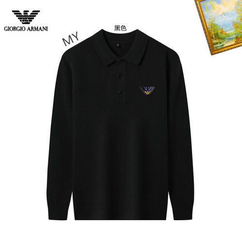 Armani Sweaters Long Sleeved For Men #1263887 $42.00 USD, Wholesale Replica Armani Sweaters