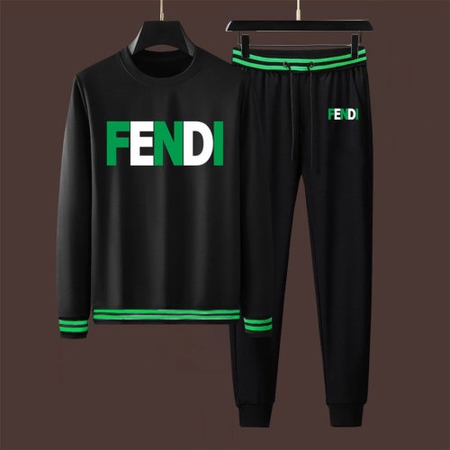 Fendi Tracksuits Long Sleeved For Men #1263992 $88.00 USD, Wholesale Replica Fendi Tracksuits