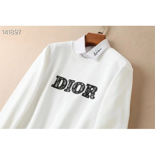 Replica Christian Dior Hoodies Long Sleeved For Men #1264043 $48.00 USD for Wholesale