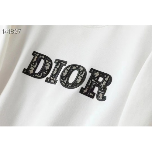 Replica Christian Dior Hoodies Long Sleeved For Men #1264043 $48.00 USD for Wholesale