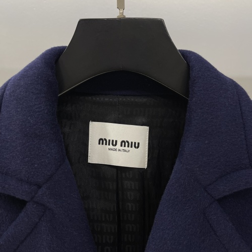 Replica MIU MIU Coat Long Sleeved For Women #1264050 $140.00 USD for Wholesale