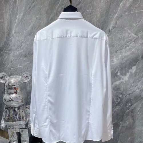 Replica Hermes Shirts Long Sleeved For Men #1264080 $42.00 USD for Wholesale