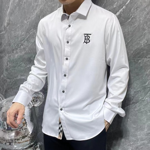 Replica Burberry Shirts Long Sleeved For Men #1264082 $42.00 USD for Wholesale