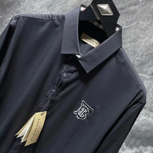 Replica Burberry Shirts Long Sleeved For Men #1264083 $42.00 USD for Wholesale