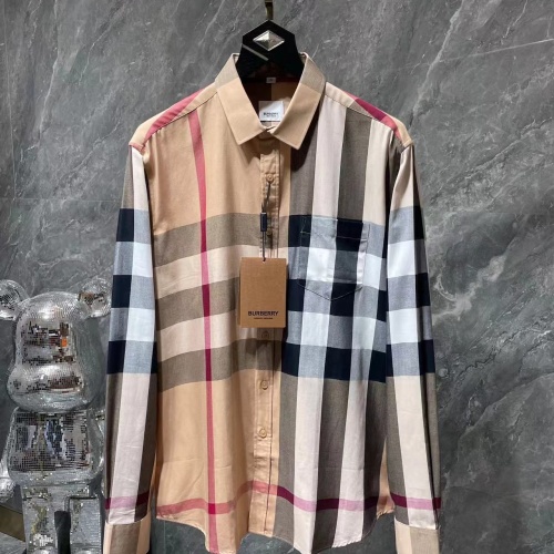 Burberry Shirts Long Sleeved For Men #1264091 $42.00 USD, Wholesale Replica Burberry Shirts