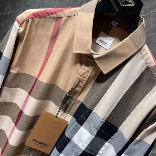 Replica Burberry Shirts Long Sleeved For Men #1264091 $42.00 USD for Wholesale