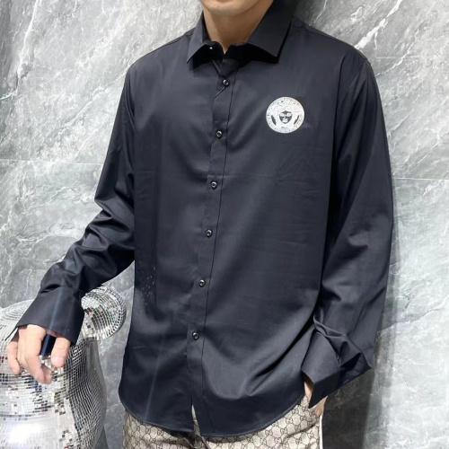 Replica Versace Shirts Long Sleeved For Men #1264095 $42.00 USD for Wholesale