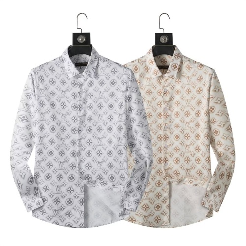 Replica Louis Vuitton LV Shirts Long Sleeved For Men #1264100 $40.00 USD for Wholesale