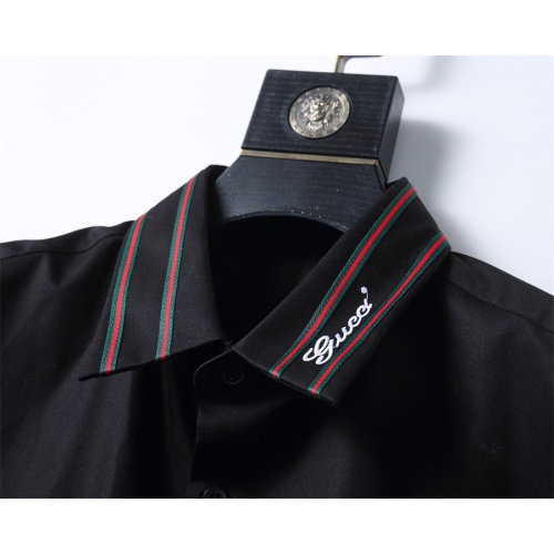 Replica Gucci Shirts Long Sleeved For Men #1264102 $48.00 USD for Wholesale