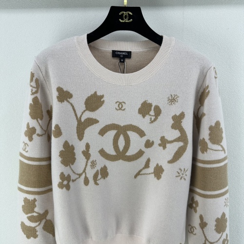 Replica Chanel Sweaters Long Sleeved For Women #1264106 $96.00 USD for Wholesale