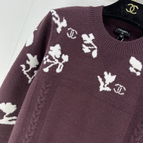 Replica Chanel Sweaters Long Sleeved For Women #1264121 $98.00 USD for Wholesale