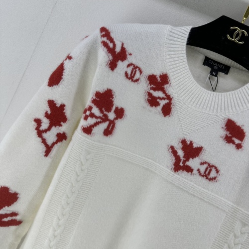 Replica Chanel Sweaters Long Sleeved For Women #1264124 $98.00 USD for Wholesale