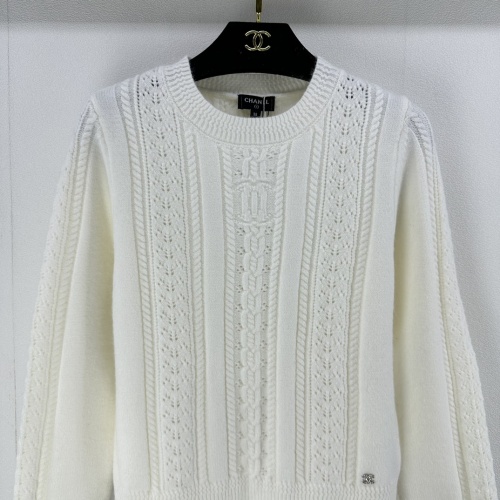 Replica Chanel Sweaters Long Sleeved For Women #1264133 $96.00 USD for Wholesale