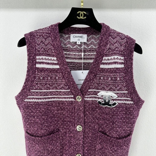 Replica Chanel Sweaters Sleeveless For Women #1264149 $92.00 USD for Wholesale