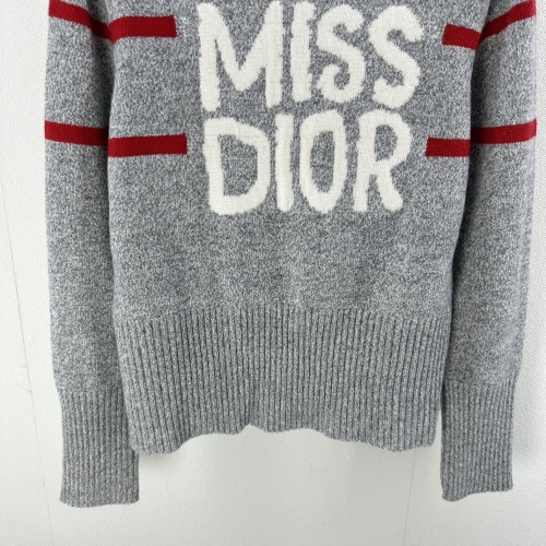 Replica Christian Dior Sweaters Long Sleeved For Women #1264206 $98.00 USD for Wholesale