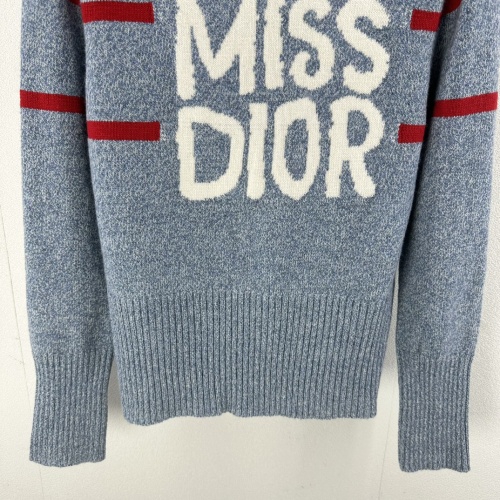 Replica Christian Dior Sweaters Long Sleeved For Women #1264207 $98.00 USD for Wholesale