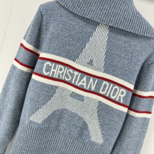 Replica Christian Dior Sweaters Long Sleeved For Women #1264208 $102.00 USD for Wholesale